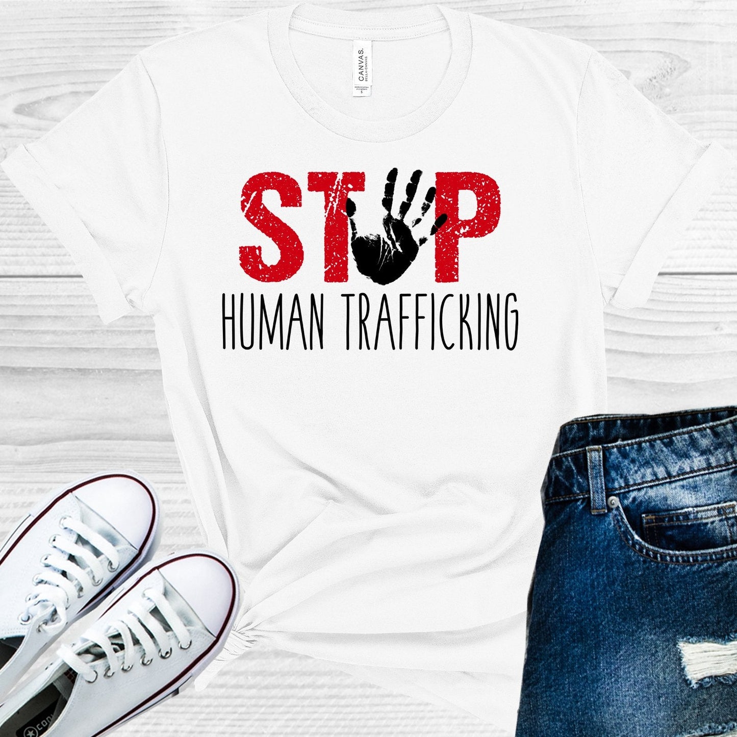 Stop Human Trafficking Graphic Tee