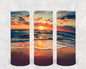 Beach Sunset 20 oz Skinny Tumbler
