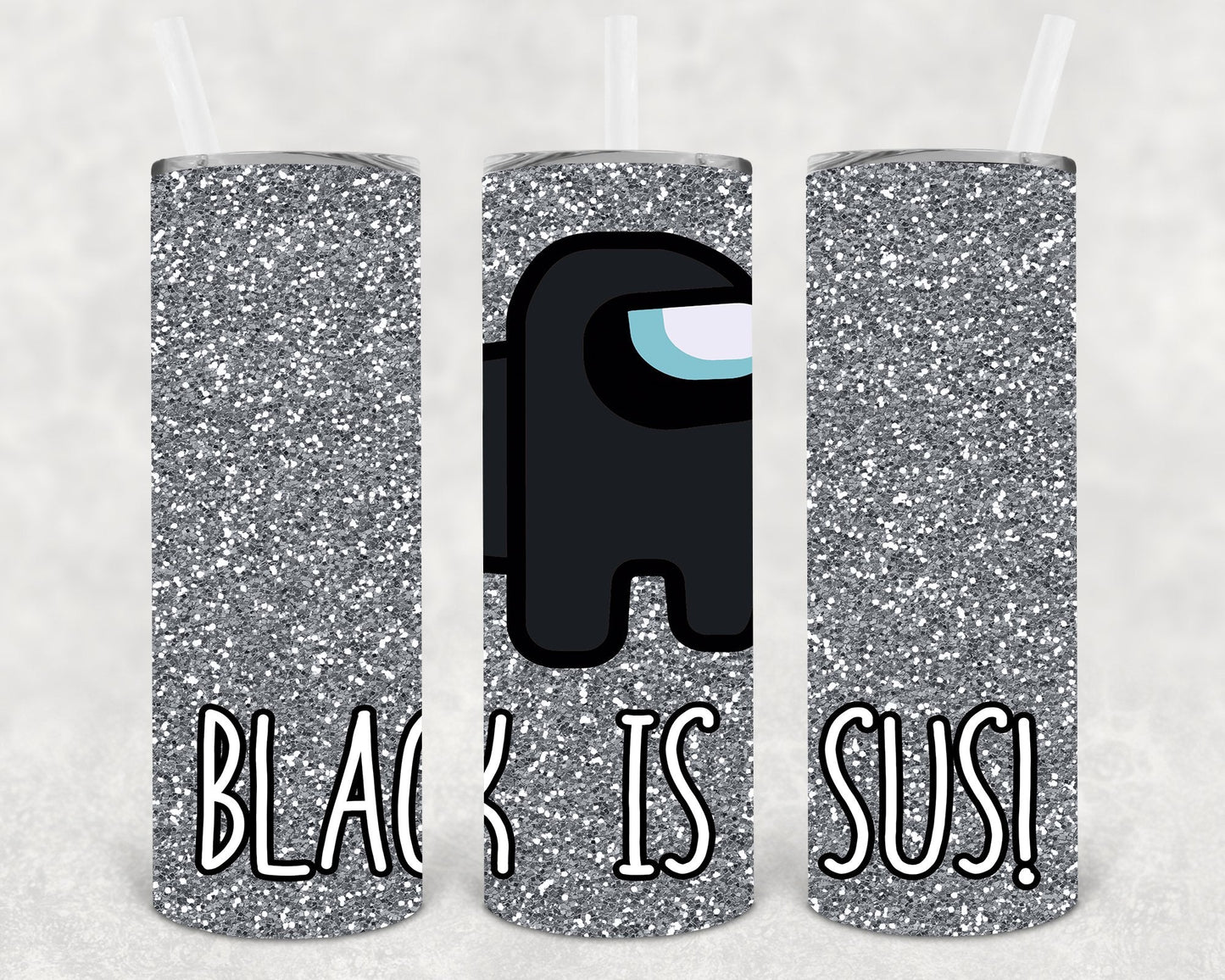 Black is Sus 20 oz Skinny Tumbler