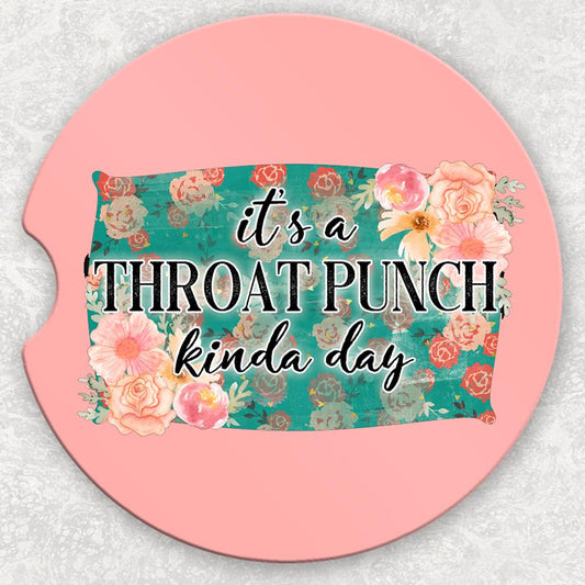 Car Coaster Set - It's a Throat Punch Kinda Day