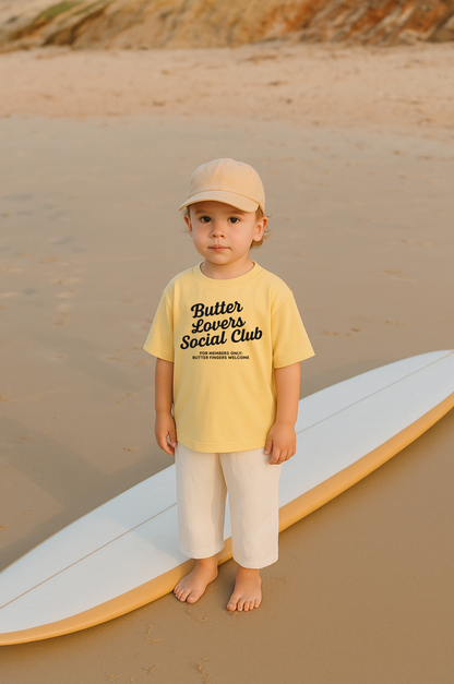 Butter Lovers Social Club, Foodie Tee For Kids