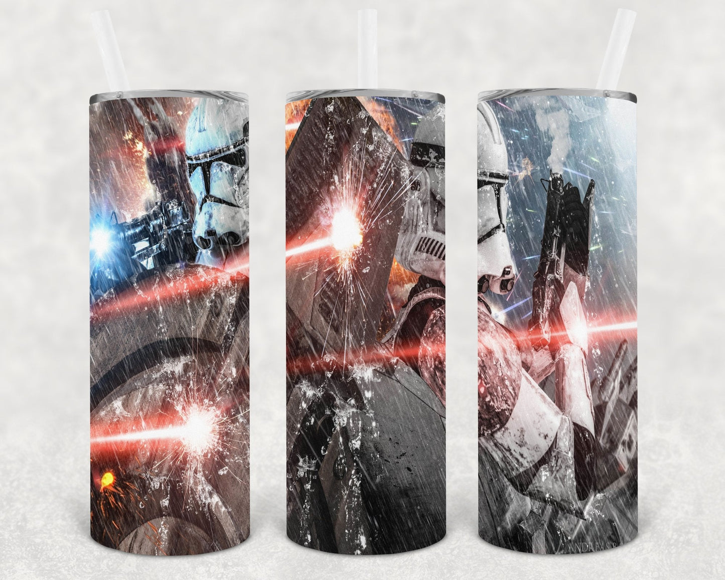 Storm Trooper 20 oz Skinny Tumbler