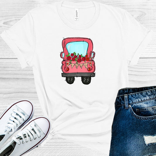 Valentine Roses Doodle Truck Graphic Tee