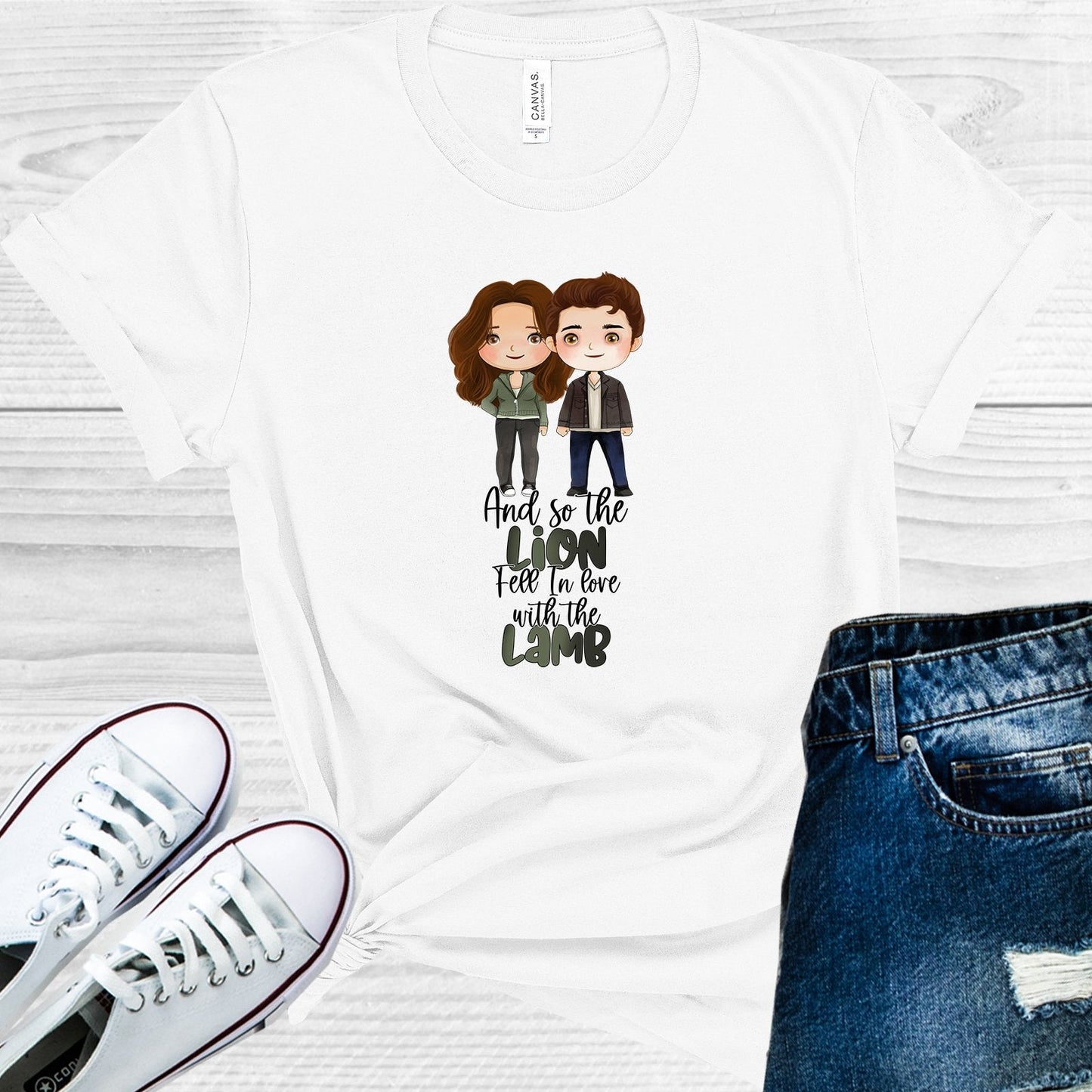 Twilight And So the Lion Fell in Love with the Lamb Graphic Tee