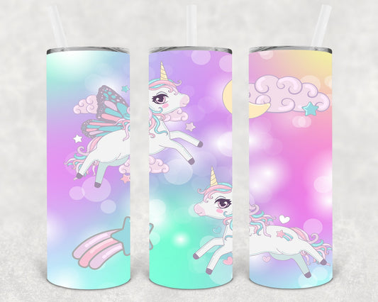 Unicorn 20 oz Skinny Tumbler