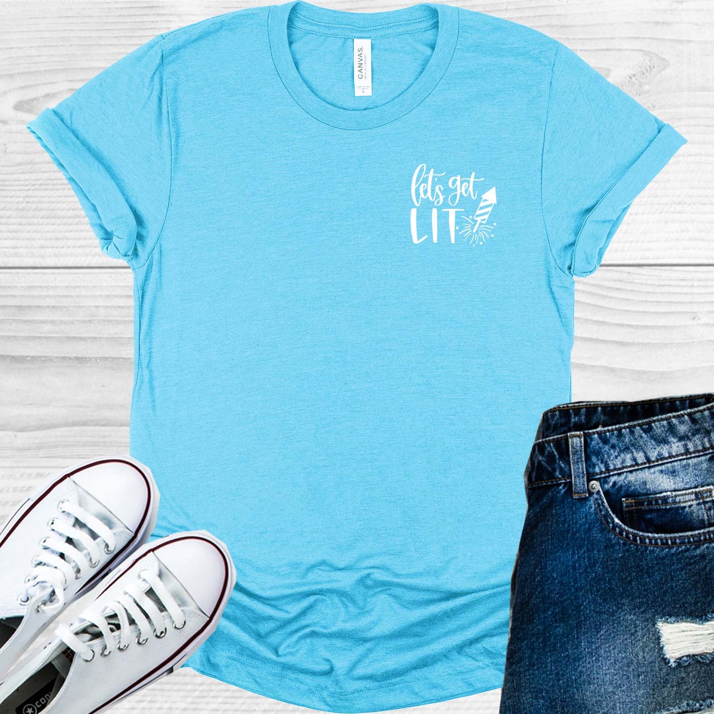 Let's Get Lit Pocket Graphic Tee