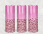 Pink Glitter 20 oz Skinny Tumbler