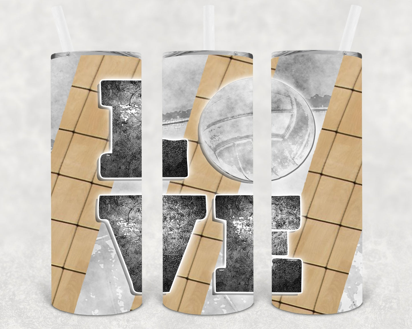 Volleyball Love 20 oz Skinny Tumbler