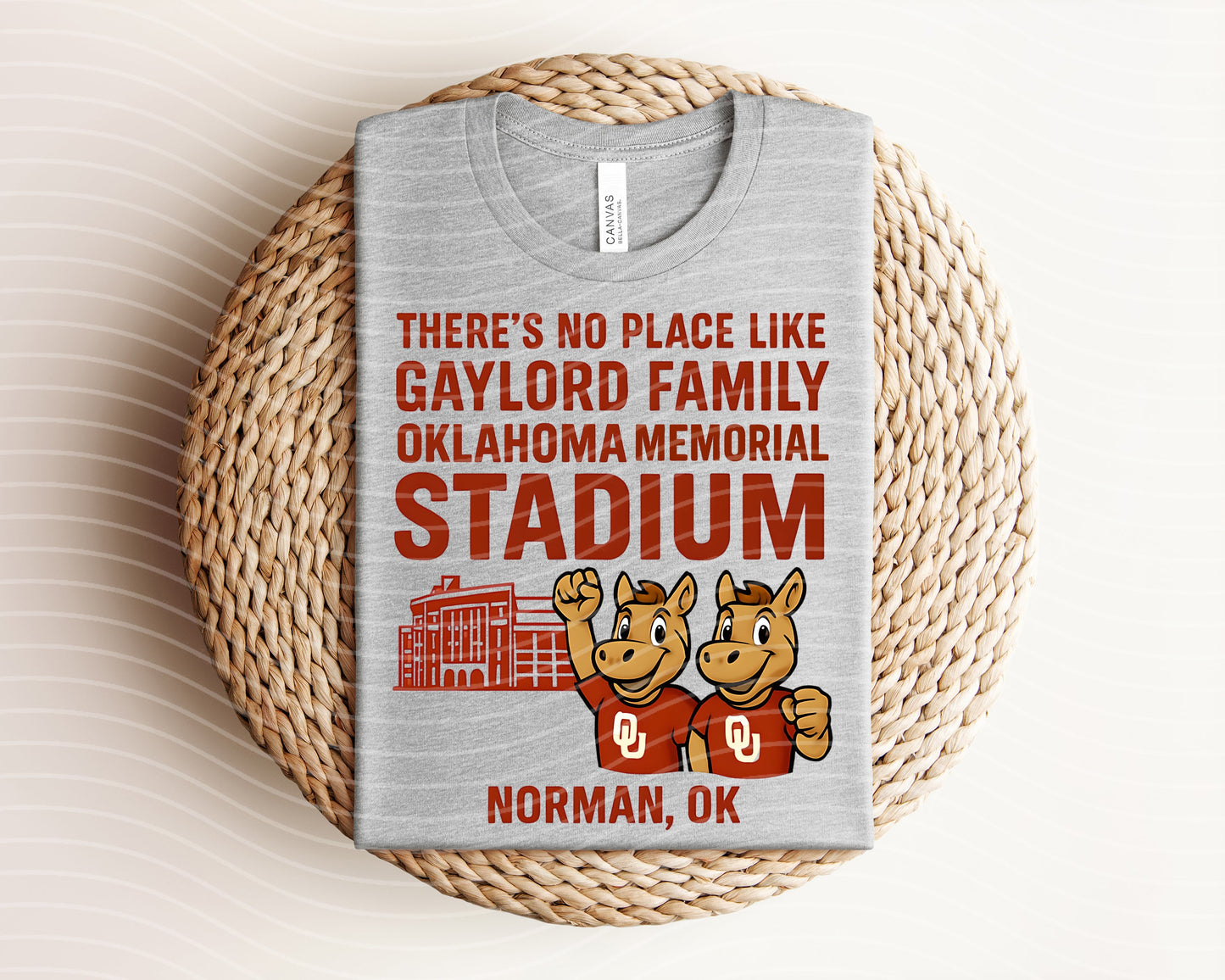 There's No Place Like Gaylord Family Oklahoma Memorial Stadium Graphic Tee