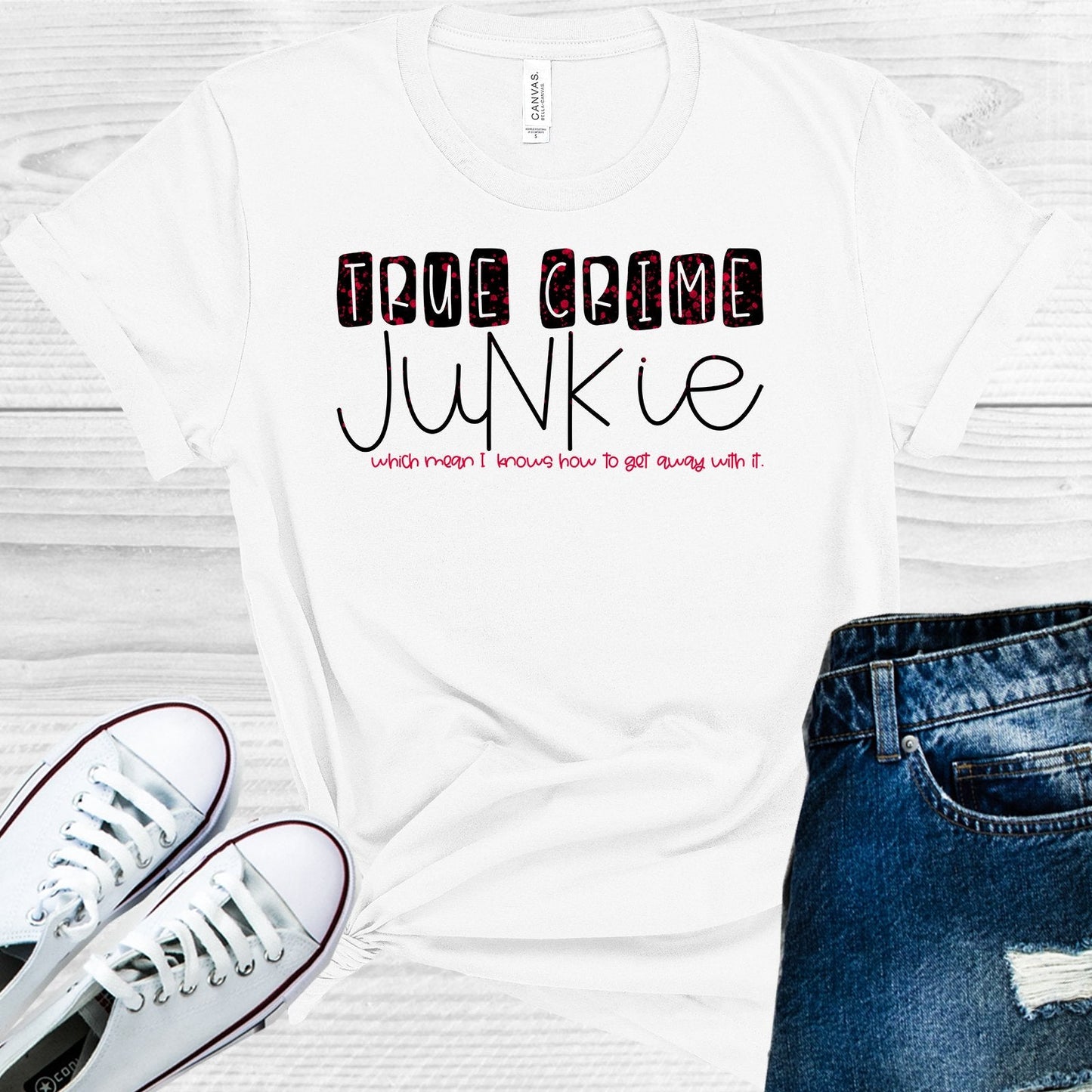 True Crime Junkie Graphic Tee