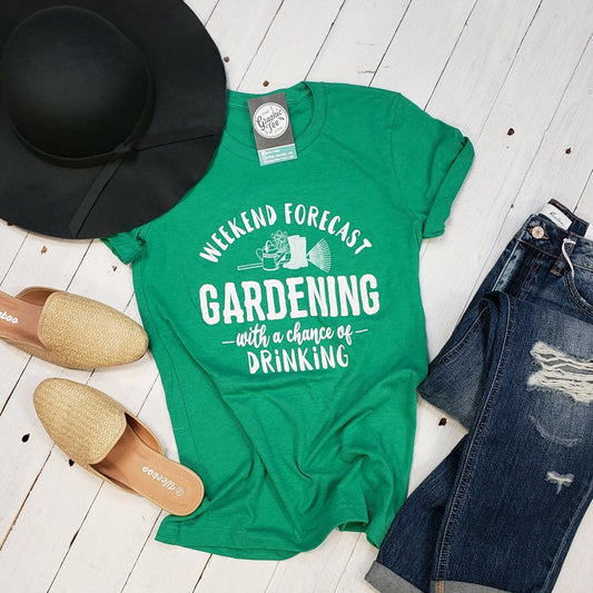 Weekend Forecast (Gardening With a Chance of Drinking) Tee