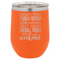 Party on the Weekend 12 oz Polar Camel Wine Tumbler