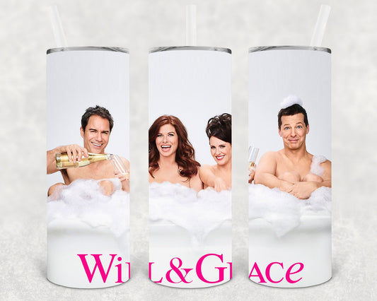 Will and Grace 20 oz Skinny Tumbler