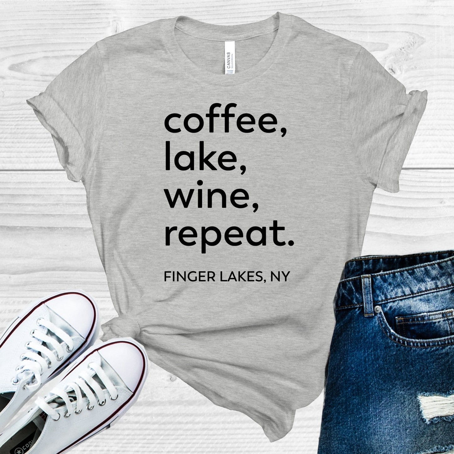 Coffee Lake Wine Repeat Graphic Tee