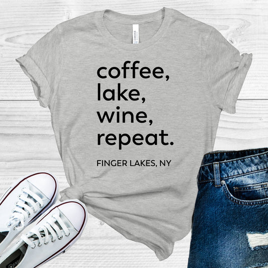 Coffee Lake Wine Repeat Graphic Tee