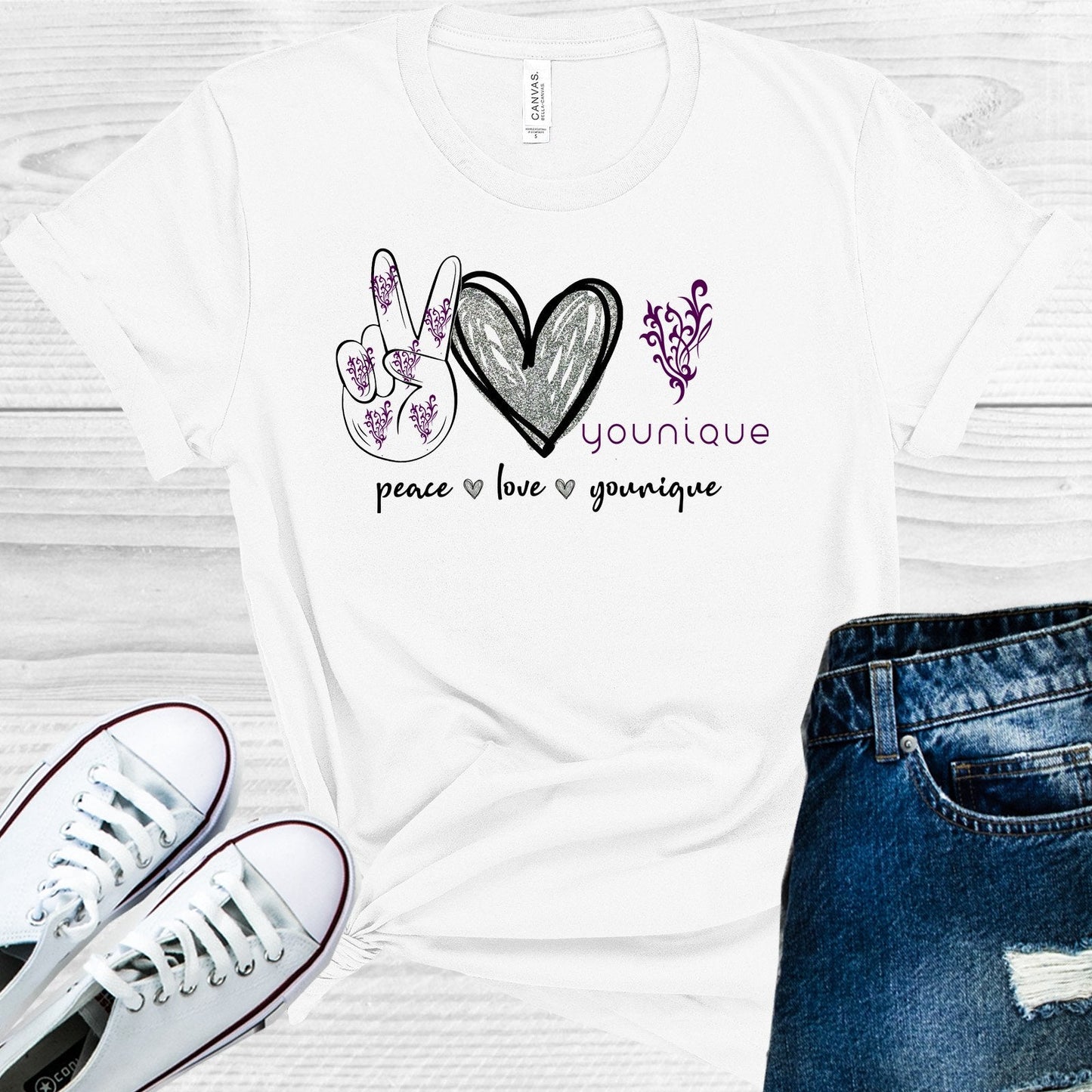 Peace Love Younique Graphic Tee