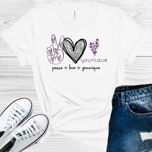 Peace Love Younique Graphic Tee