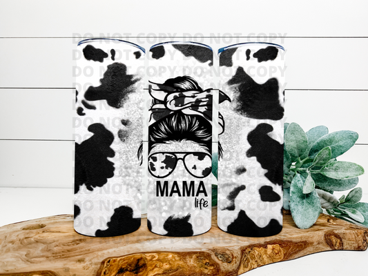 Mama Life Cow Print